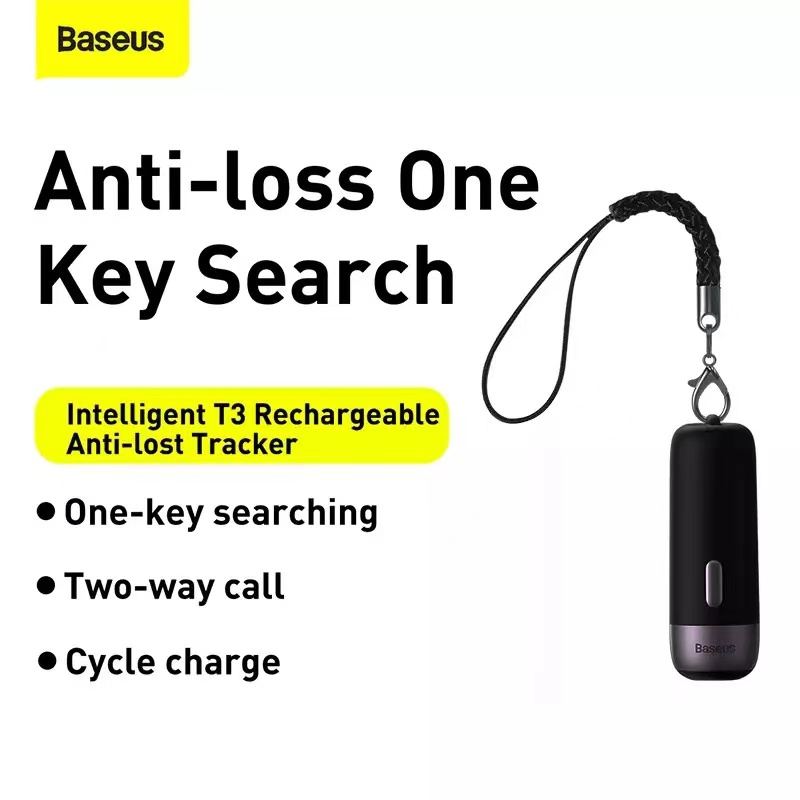 Baseus T3 Anti-Lost Tracker, laddningsbar spårare, vit